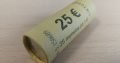 25vnt unc 1 euro monetu bankinis ritinelis