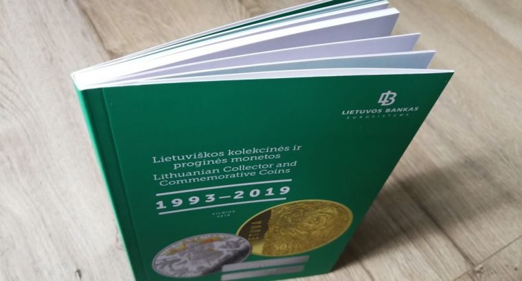 Oficialus Lietuvos banko leidinys „Lietuviškos kolekcinės ir proginės monetos 1993-2019“