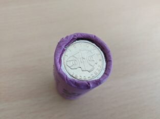 Proginiu 2 euru monetu bankinis ritinelis skirtas Lietuvos krepsinio 100-meciui