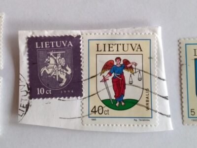 Pašto ženklai su Lietuvos miesteliais