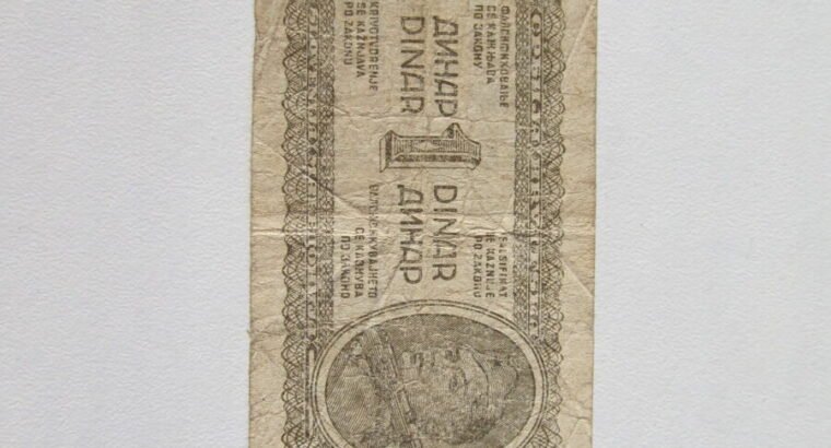 1 dinar , Jugoslavija , 1944