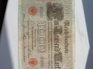 1000 mark , Vokietija , 1910 raudonas štampas ..