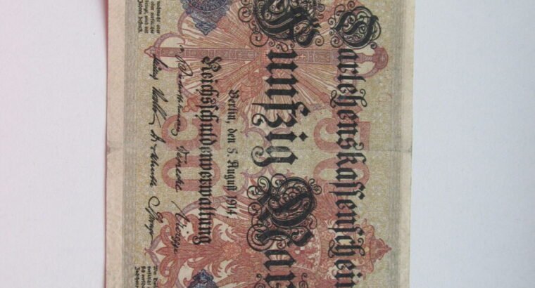 50 mark , Vokietija , 1914