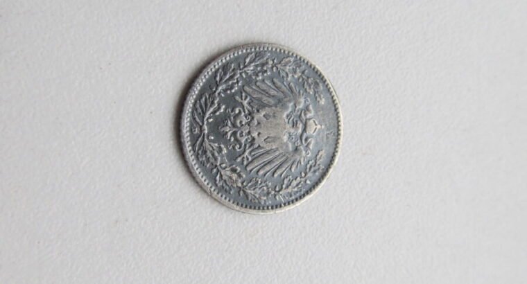 1 / 2 mark , Vokietija , 1905 D sidabras