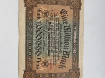 1 milijonas markiu , Berlynas Vokietija , 1923