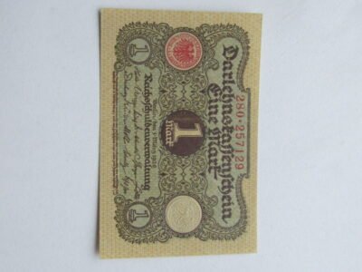 1 mark , Vokietija , 1920 unc .