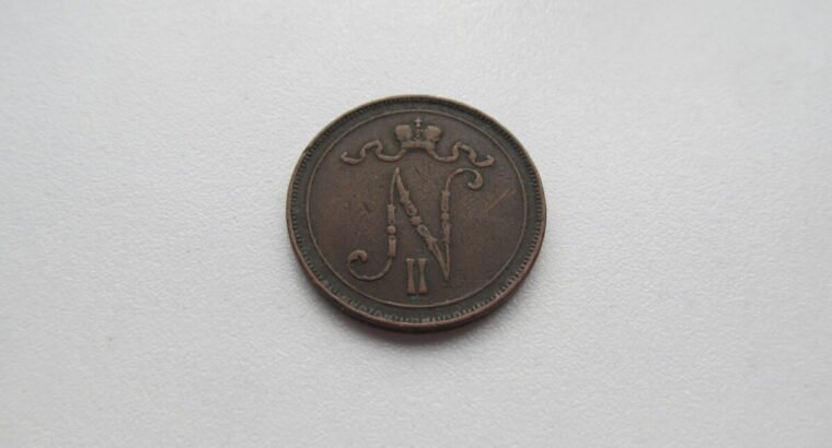 10 pennia , Rusija Suomija , 1908