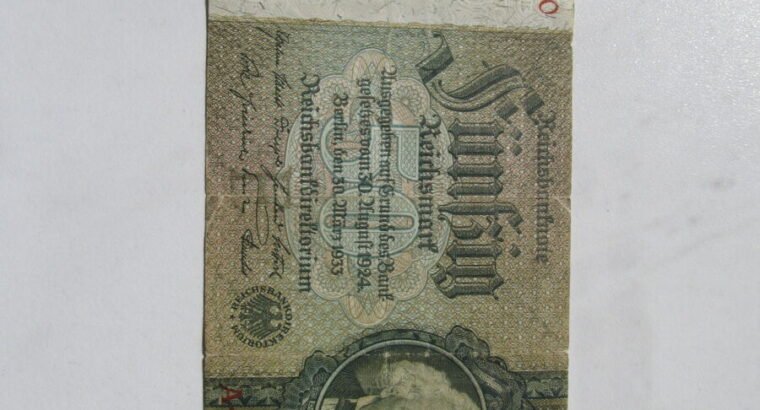 50 reichsmark , Vokietija , 1933