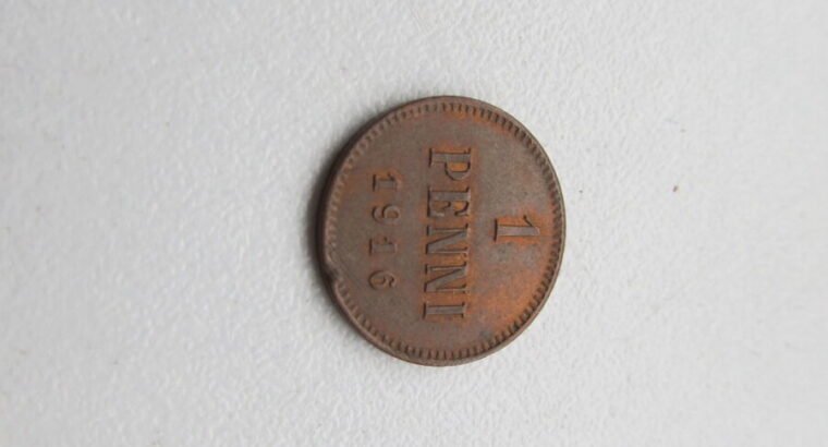 1 penni , Rusija Suomija , 1916