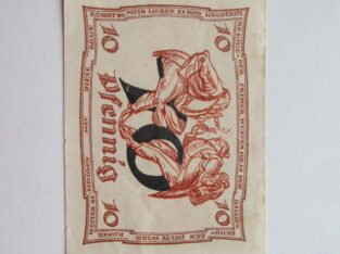 Notgeldas 10 pfennig ,Urnstadt Vokietija , 1921 et