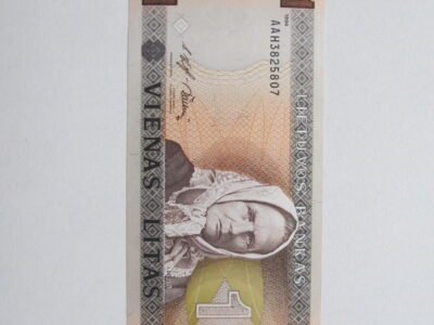 1 litas , Lietuva , 1994 Žemaitė unc