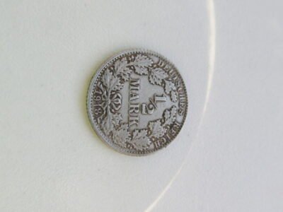 1 / 2 mark , Vokietija , 1918 F sidabras