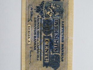 20 centu , Lietuva , 1922 lapkritis