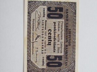 50 centu , Lietuva , 1922 rugsėjis