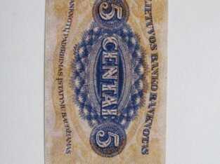 5 centai , Lietuva , 1922 lapkritis